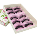 5Pairs False Eyelashes Natural Black Eye Lashes Extension Pro Makeup Long Curl