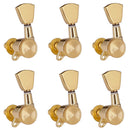 1 Set 6L Electric GuitarS Tuning Pegs Lock String Golden