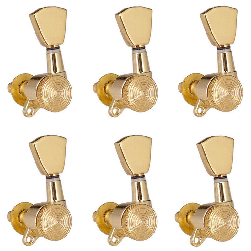1 Set 6L Electric GuitarS Tuning Pegs Lock String Golden