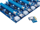 USB3.0 1x to16x Extender Riser PCI-E Express Card Adapter SATA 0.6m Power Cable