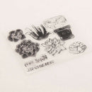 flower Silicone Clear Stamp Transparent Rubber Stamps DIY Scrapbook   LJ