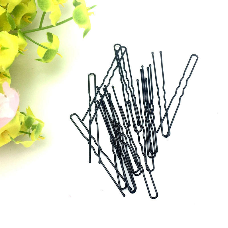 45Pcs Long 6.0CM U Black Hair Bobby Pins Grips Hair Clip Confidence HOT-AU Y6L9