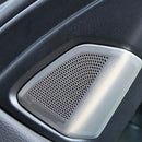 2pcs/set Stainless Steel Audio Speaker Tweeters Cover Trim For BMW X5 F15 2 E4F4