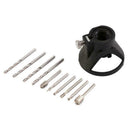 11PCS Rotary Multi Tool Cutting Guide Attachment Kit Bits HSS Set Router Q8S4