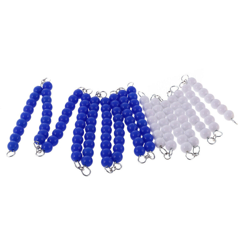 Kids Toddlers Xmas Gift Montessori Math Learning - 1-10 Square Hanging Beads