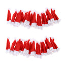 40 Pieces Mini Red Santa Claus Hats Christmas Hat for Lollipop Candy Cover,