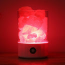 USB Real Himalayas Salt Crystal Rock Lamp Good for Health Small Mineral Neg