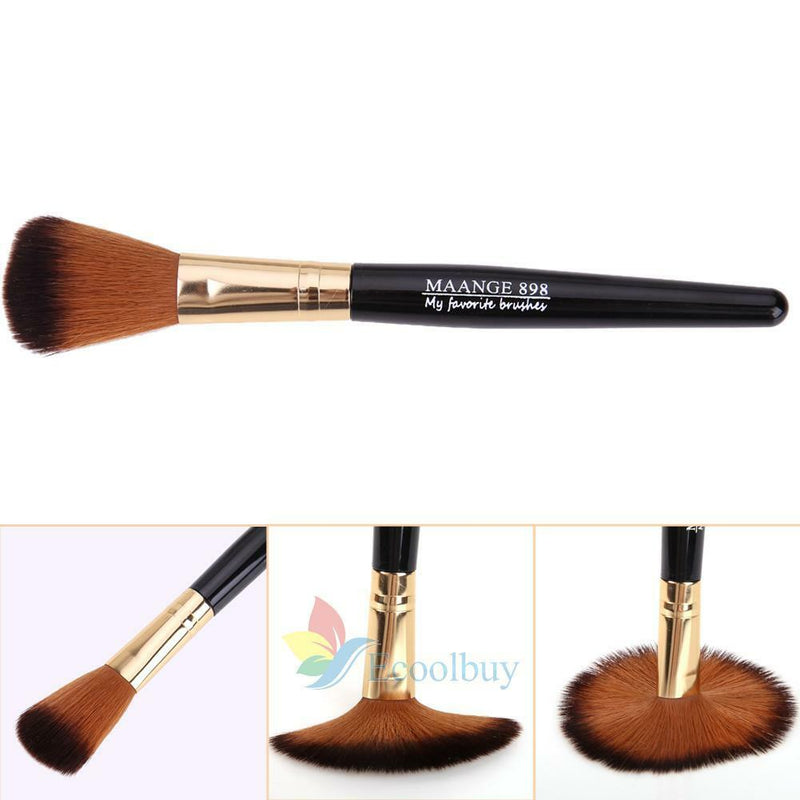 Makeup Cosmetic Soft Stippling Face Highlight Brush Blush Foundation Powder BB