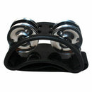 Percussion Foot Tambourine with Metal Jingles, Black H7O3