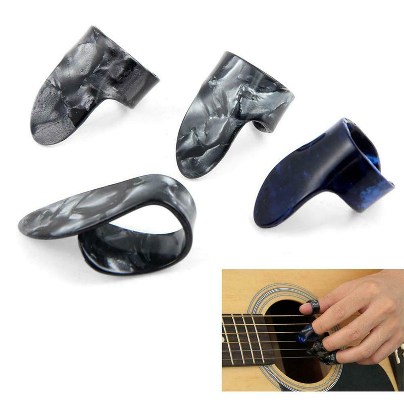 1 Thumb + 3 Finger Acoustic Nail Celluloid Jim Guitar Banjo Thumb Picks Plectrum