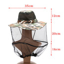 Beekeeping Hat Wide Brim Camouflage Mosquito Net Fishing Cap Bee Flying Inse ME