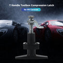 T-Handle Toolbox Compression Latch with 2 Keys for RV Camper Trailer Caravan