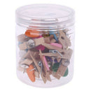 Push Pins With Wooden Clips Heart Pushpins Tacks Thumbtacks For Cork Boards