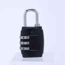 Anti-theft 3 Combination Travel Suitcase Luggage Padlock Digit Push Passwor
