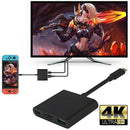 USB 3.1 Type-C HUB Converter 1080P 4K HDMI USB 3.0 USB C Adapter for NS