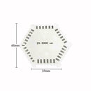 Stainless Steel Hexagonal Wet Film Comb High Precision Gauge Meter Thicknes