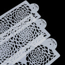 3pcs Rose Decorating Stencil for Wedding Cake Airbrush Stencil Plastic Template~