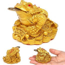 Feng Shui Money Lucky Fortune Oriental Chinese Wealth Frog Toad Coin Decor Gift