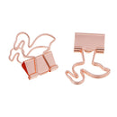 10 Pieces Cute Flamingo Metal Foldback Binder Clips Stationary Paper Clips 35 x