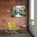 DIY Town Painting By Numbers Kit Hand Painted Canvas Oil Art Picture Gift