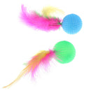 21PC Cute cat toys Pets Set Cat tunnel Folding balls Mouse feathersAT3C