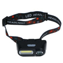 Mini COB LED headlight headlamp flashlight USB rechargeable torch night l %a