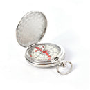 Pocket Watch Flip Compass Portable Hiking Navigation Compass Compass Keych- OZ