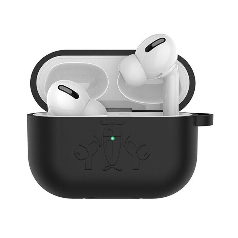 Headset Shell Silicone Anti-drop Charging Case Protective Cover with Carabiner