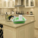 Household Plastic Folding Kitchen Drain Rack Cutlery Cutlery Storage Box Fo D1E6