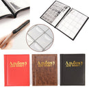 250 pockets pu world coin tokens banknotes collection storage album book red  ME