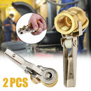 2Pcs Brass Lock On Tire Inflator Locking Air Chuck Air Hose Attachment 1/4" NPT~