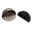 2* 43mm Floor-mounted Door Stops Satin Half Moon Doors Stoppers  Stainle OUU