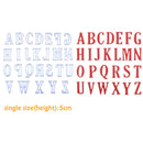 5CM Large Big Alphabet Letters Cutting Dies Stencils Metal for DIY Scrapbooking