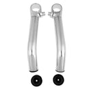 2Pairs Durable  Bike Lock-on Alloy Handlebar Grips Handle Bar End Mounted