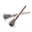 5mm Stainless steel wire brush die grinder shank power rotary drill tool 15pc OZ