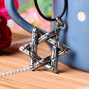 1 Pcs Hexagram Jewish Star Charm Pendant Necklace Chain Choker Necklace OS