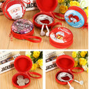 Xmas Christmas Candy Tin Box Candy Jar Iron Boxes Storage Coin Headphones Ca- 3C