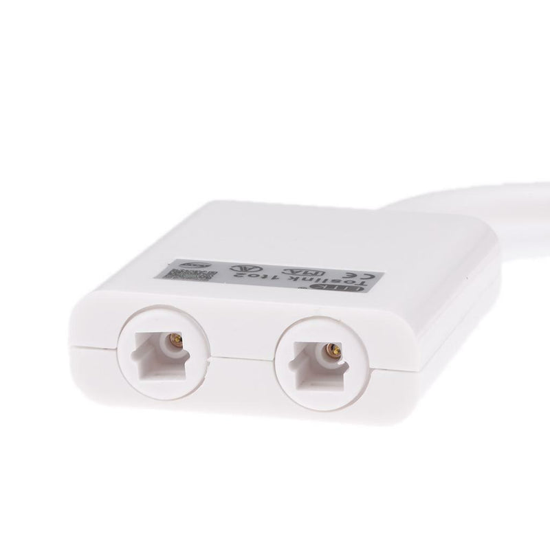 1 in 2 Out Digital Toslink Optical Fiber Audio Splitter Cable Adapter