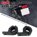 2pcs Horizontal Bull Bar Roof Roll Cage Holder for Offroad Work Light Bar