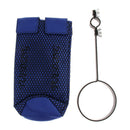 Padded Drumstick Pouch with Mounting Clamp for Perccusion Instrument Blue