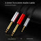 3.5mm 1/8" TRS Stereo Male to 2 Dual 1/4" 6.35mm Mono TS Male Splitter Cable
