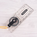 1pc portable fold compass mm inch travel baseplate ruler compass map 3c