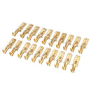 20 Pcs 1/4" Stud Brass Male Cable Connector Non-insulated Ring Terminal B9W3