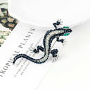 Unique Lizard Rhinestone Brooch Pin Women Geckos Brooch Clothes Jewelry BroSEAU