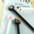 2pcs Point Ballpoint Pen Office Stationery cute cat head Ball Pen Delicate H8D1