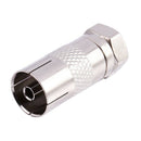Straight F Male to PAL Female Jack RF Coaxial Connector (Pack of 2)