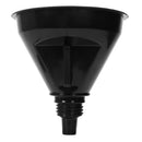 Filter funnel thickening tank and motorcycle gasoline filter funnel