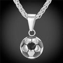 Football Pendant Necklace Men Stainless Steel Necklace World Cup Football N H7M2
