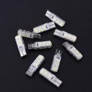 10pcs T10 5630 W5W Silica Gel 6MSD LED Car Interior Light Reading Bulbs A