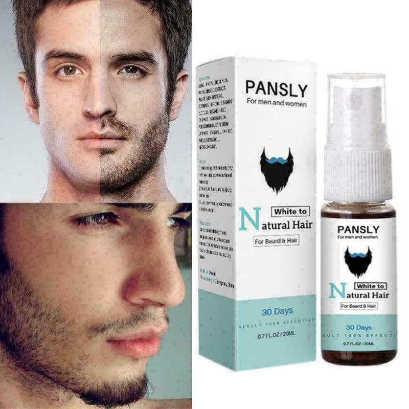 Beard Mustache Treatment Organic Oil Hair loss Liquid Growth Natural 20ml X W7Z5